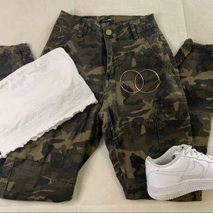 Fashion Nova Camo Cargo Joggers